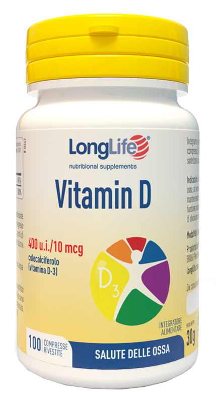 LONGLIFE VITAMIN D 400UI 100 COMPRESSE - Farmamood