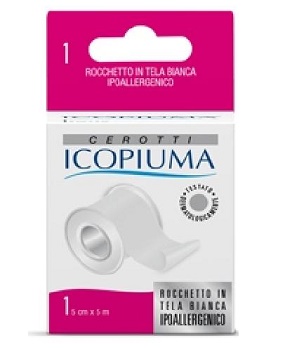 CEROTTO IN ROCCHETTO ICOPIUMA BIANCO CM 5 X 500 CM - Farmamood
