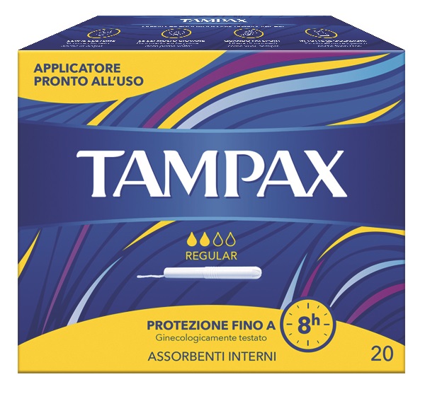 TAMPAX BLUE BOX REGULAR 20 PEZZI - Farmamood