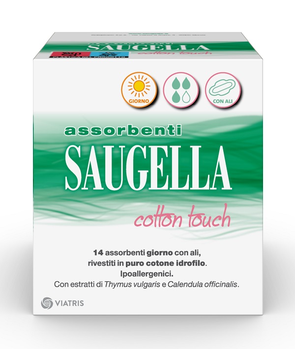 SAUGELLA COTTON TOUCH ASSORBENTI GIORNO 14 PEZZI TAGLIO PREZZO - Farmamood