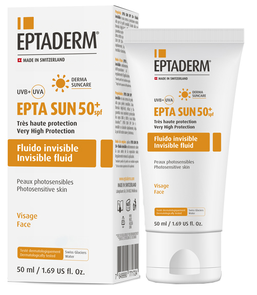 EPTA SUN SPF50+ FLUIDO INVISIBILE 50 ML - Farmamood