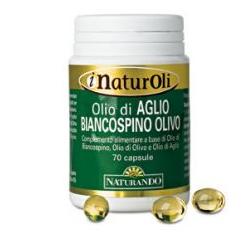 I NATUROLI OLIO DI AGLIO BIANCOSPINO OLIVO 70 PERLE - Farmamood