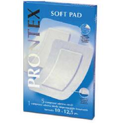 GARZA COMPRESSA PRONTEX SOFT PAD 10X12,5 6 PEZZI (5 TNT + 1 IMPERMEABILE AQUA PAD) - Farmamood