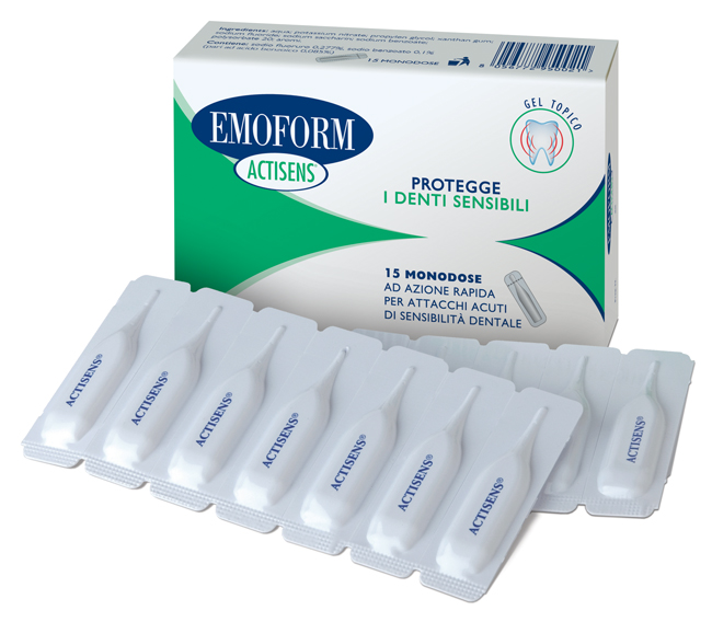 ACTISENS GEL EMOFORM 15 FLACONCINI 2 ML - Farmamood
