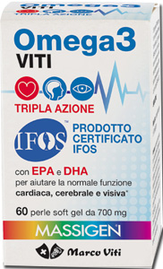 OMEGA3 VITI TRIPLA AZIONE 60 PERLE - Farmamood