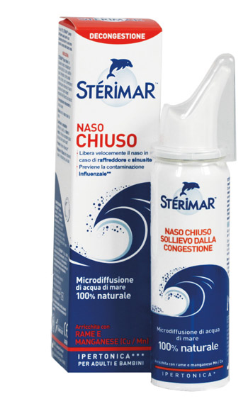 STERIMAR IPERTONICO CU/MC NASO CHIUSO SPRAY 50 ML - Farmamood