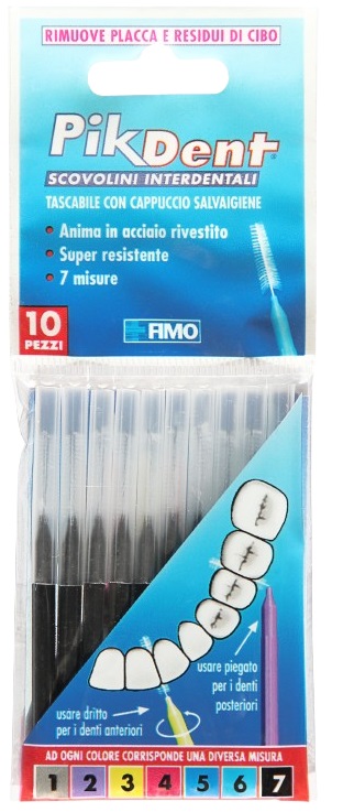 PIKDENT STUZZICOLINO 7 NE 10PZ - Farmamood
