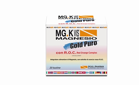 MGK VIS MAGNESIO GOLD PURO 20 BUSTE - Farmamood