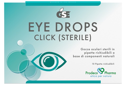 GSE EYE DROPS CLICK GOCCE OCULARI 10 PIPETTE 0,5 ML - Farmamood