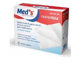 GARZA COMPRESSA MEDS 12/8 36X40CM 12 PEZZI - Farmamood