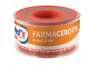 CEROTTO MEDS IPOALLERGENICO TELA 500X2,5CM SSR - Farmamood