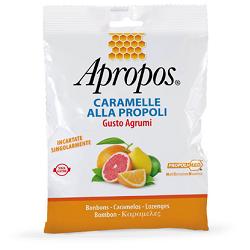 APROPOS CARAMELLE ALLA PROPOLI GUSTO AGRUMI 50 G - Farmamood