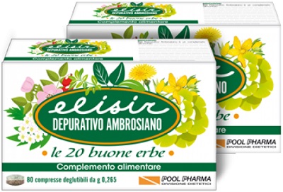 ELISIR DEPURATIVO AMBROSIANO 80 COMPRESSE 21,20 G - Farmamood