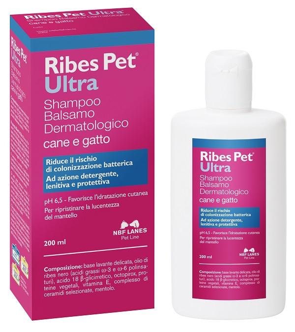 RIBES PET ULTRA SHAMPOO DERMATOLOGICO FLACONE 200 ML - Farmamood
