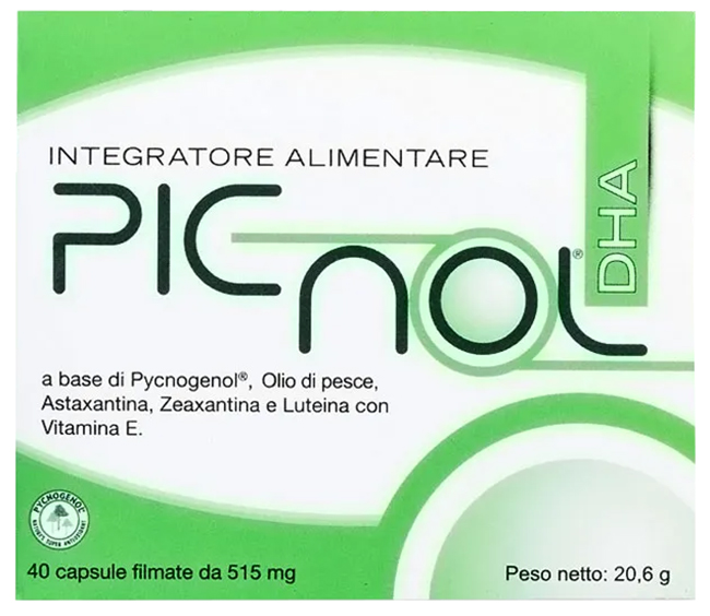 PICNOL DHA 40 CAPSULE 21,11 G - Farmamood