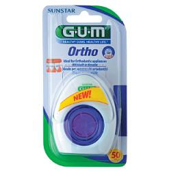 GUM ORTHO FLOSS FILO SPUGNOSO 50 PEZZI - Farmamood