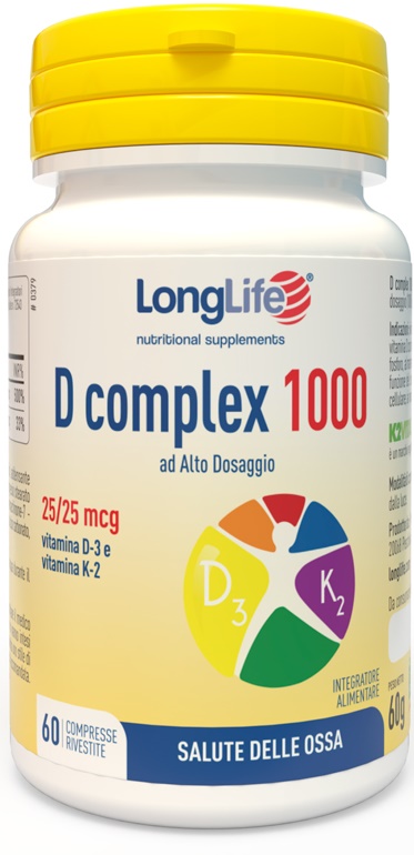 LONGLIFE D COMPLEX 1000 60 COMPRESSE - Farmamood