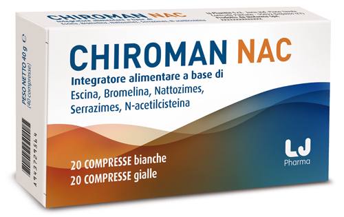 CHIROMAN NAC 20 COMPRESSE BIANCHE + 20 COMPRESSE GIALLE - Farmamood