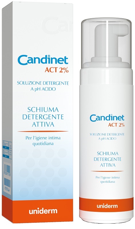 CANDINET ACT 2% SCHIUMA DETERGENTE ATTIVA 150 ML - Farmamood