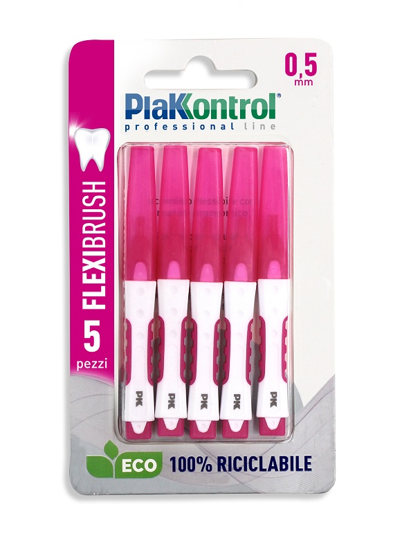 PLAKKONTROL SCOVOLINO INTERDENTALE FLEXI BRUSH05 BLISTER 5 PEZZI - Farmamood