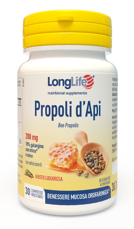 LONGLIFE PROPOLI D'API 30 COMPRESSE - Farmamood