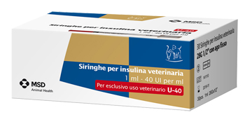 SIRINGA INSULINA USO VETERINARIO MSD-AH 30 SIRINGHE 40 UI/ML - Farmamood