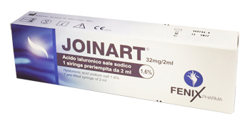 SIRINGA INTRA-ARTICOLARE JOINART ACIDO IALURONICO 1,6% 2 ML 3 PEZZI - Farmamood