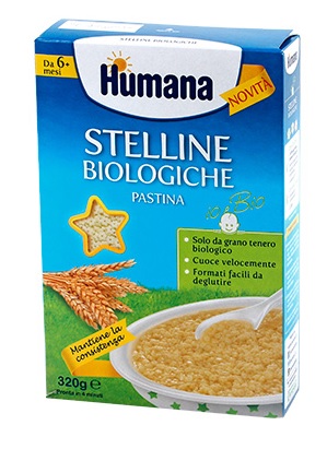 HUMANA STELLINE PASTINA BIOLOGICA 320 G - Farmamood