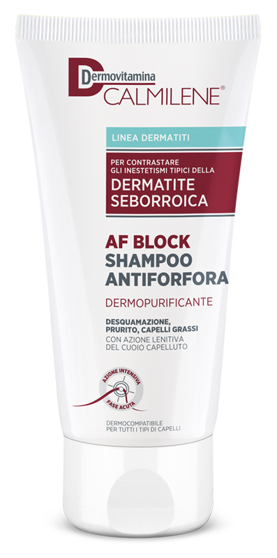 DERMOVITAMINA CALMILENE AF BLOCK SHAMPOO ANTIFORFORA DERMOPURIFICANTE DERMATITE SEBORROICA 200 ML - Farmamood