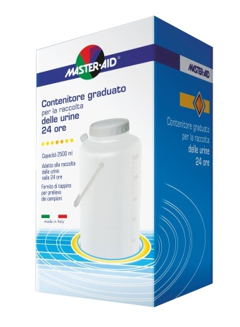 CONTENITORE RACCOLTA URINA MASTER-AID 24 H 2500 ML - Farmamood