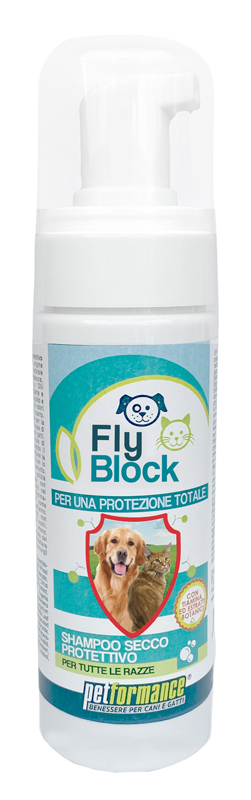 FLYBLOCK SHAMPOO SECCO CANI/GATTI 150 ML - Farmamood