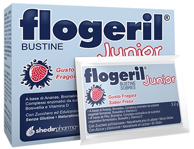 FLOGERIL JUNIOR FRAGOLA 20 BUSTINE - Farmamood