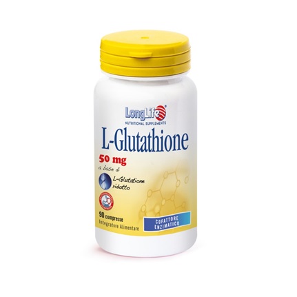 LONGLIFE L-GLUTATHIONE 90 COMPRESSE 50 MG - Farmamood