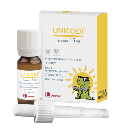 UNICODI' 15 ML FLUORO ZINCO VITAMINA D3 - Farmamood