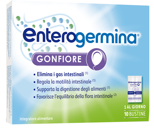 ENTEROGERMINA GONFIORE 10 BUSTINE BIPARTITE - Farmamood