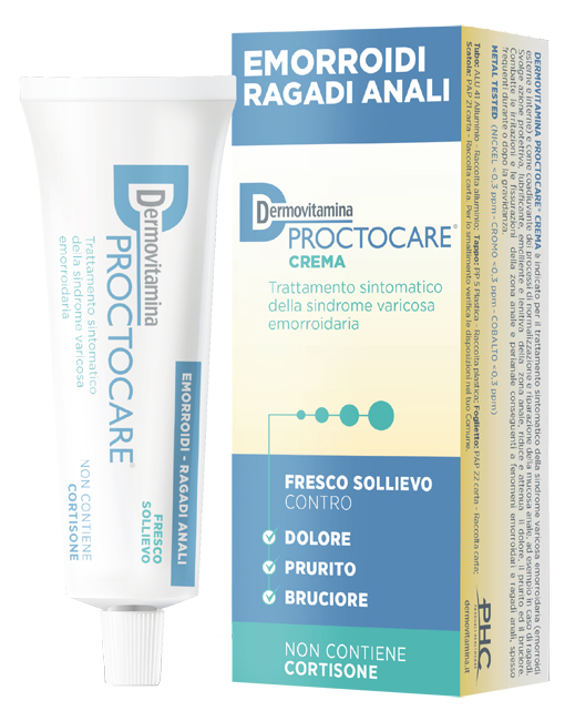 DERMOVITAMINA PROCTOCARE CREMA EMORROIDI RAGADI ANALI 30 ML CON CANNULA - Farmamood