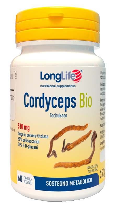 LONGLIFE CORDYCEPS BIO 60 CAPSULE - Farmamood