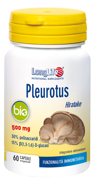 LONGLIFE PLEUROTUS BIO 60 CAPSULE - Farmamood