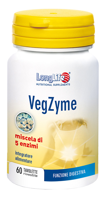 LONGLIFE VEGZYME 60 TAVOLETTE - Farmamood