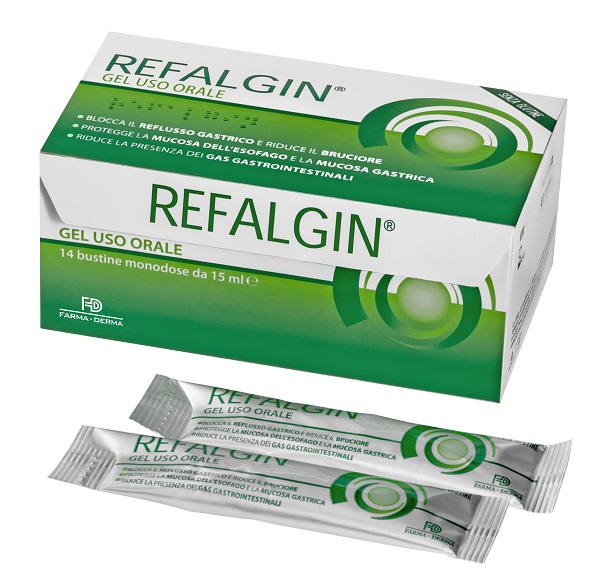 REFALGIN GEL OROSOLUBILE ANTIREFLUSSO 14 BUSTINE 15 ML - Farmamood