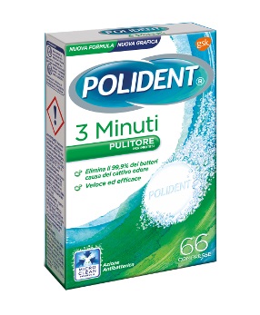 POLIDENT 3 MINUTI 66 COMPRESSE - Farmamood