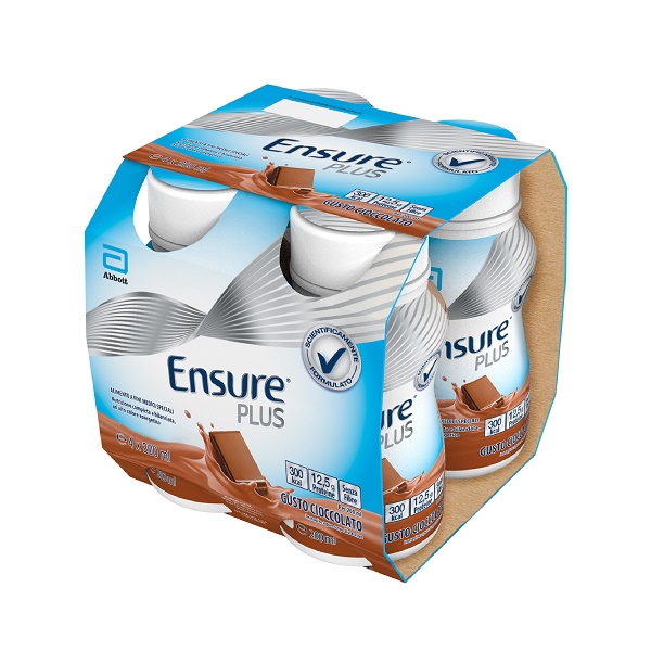 ENSURE PLUS CIOCCOLATO 4 BOTTIGLIE DA 200 ML - Farmamood