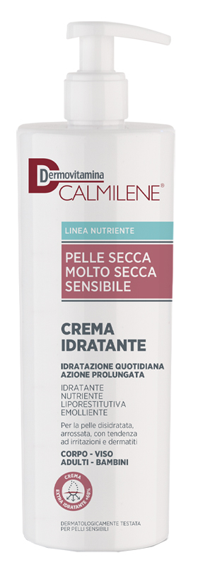 DERMOVITAMINA CALMILENE CREMA IDRATANTE PER PELLE SECCA, MOLTO SECCA O SENSIBILE 500 ML - Farmamood