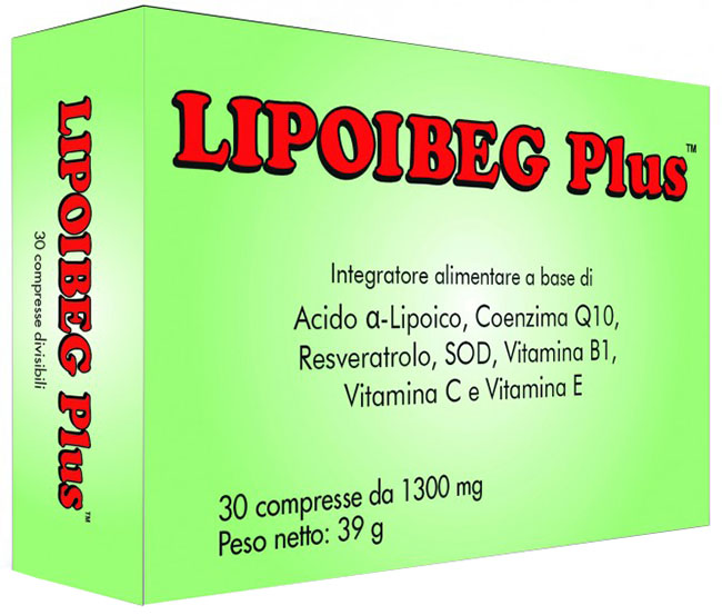 LIPOIBEG PLUS 30 COMPRESSE DA 1300 MG - Farmamood