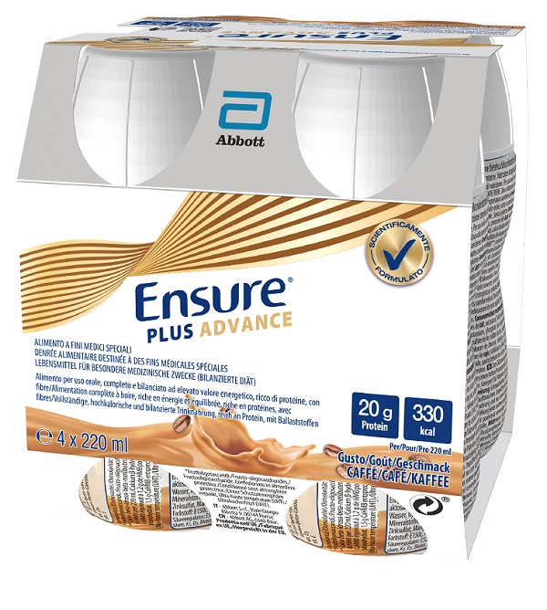 ENSURE PLUS ADVANCE CAFFE' 4 BOTTIGLIE DA 220 ML - Farmamood