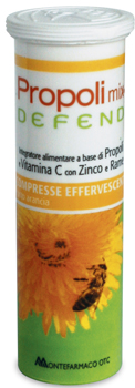 PROPOLI MIX DEFEND 10 COMPRESSE EFFERVESCENTI GUSTO ARANCIA - Farmamood