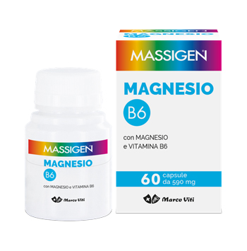 MASSIGEN MAGNESIO B6 60 CAPSULE - Farmamood