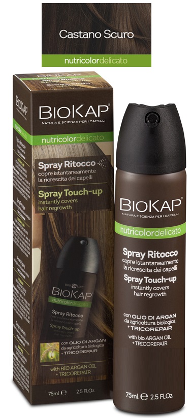 BIOS LINE BIOKAP NUTRIDEL SPRAY RITOCCO CASTANO SCURO 75 ML - Farmamood