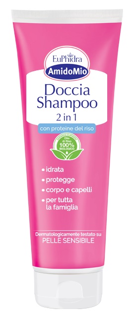 EUPHIDRA AMIDOMIO DOCCIA SHAMPOO 2 IN 1 250 ML - Farmamood