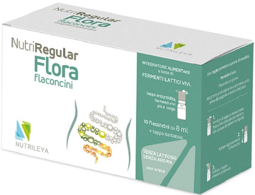 NUTRIREGULAR FLORA 10 FLACONCINI 8 ML - Farmamood